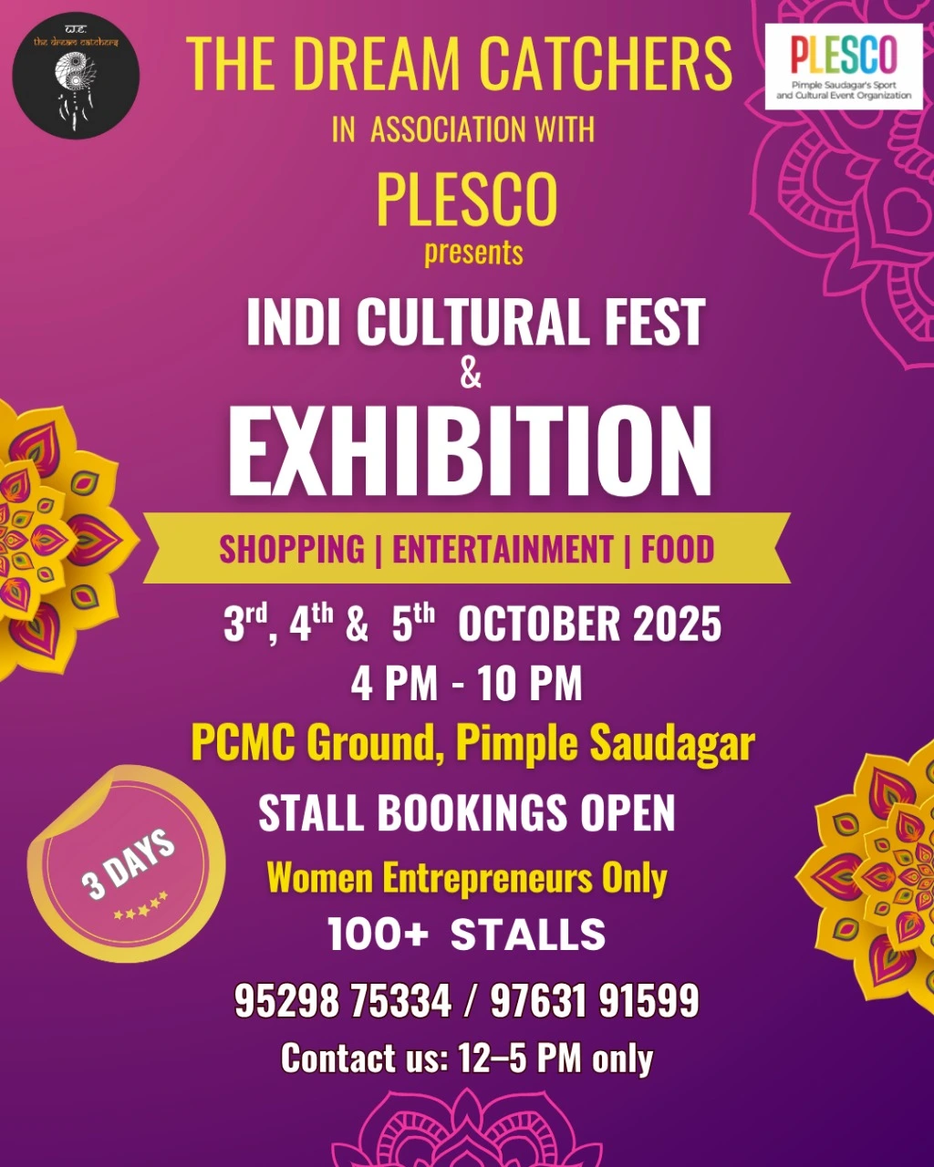  INDI CULTURAL FEST & EXHIBITION Shopping | Entertainment | Food